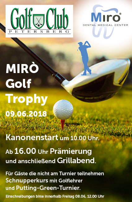 MIRO GOLF TROPHY 2018 EINLADUNG Mirò Golf Trophy 09 06 18